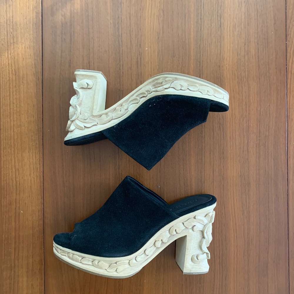 Rachel Comey Carved Bose Suede Clog